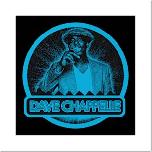 aesthetic turquoise blue color Dave Chappelle #2 Posters and Art